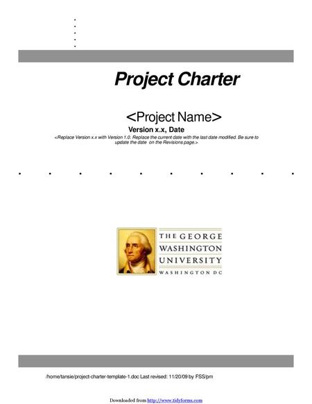 Project Charter <Project Name>