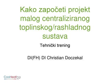 Tehnički trening DI(FH) DI Christian Doczekal