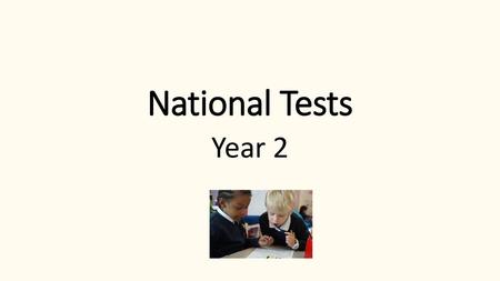 National Tests Year 2.