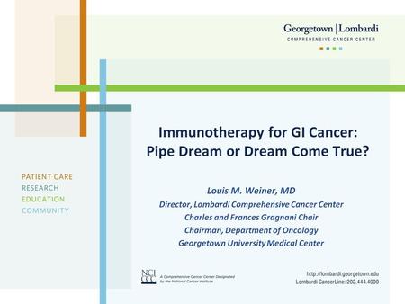 Immunotherapy for GI Cancer: Pipe Dream or Dream Come True?