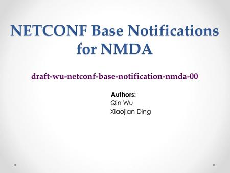 NETCONF Base Notifications for NMDA