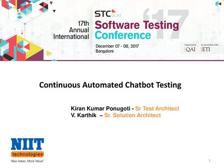 Continuous Automated Chatbot Testing