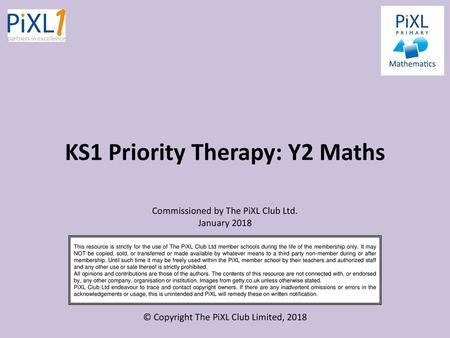 KS1 Priority Therapy: Y2 Maths