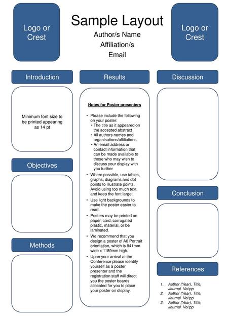 Sample Layout Author/s Name Affiliation/s