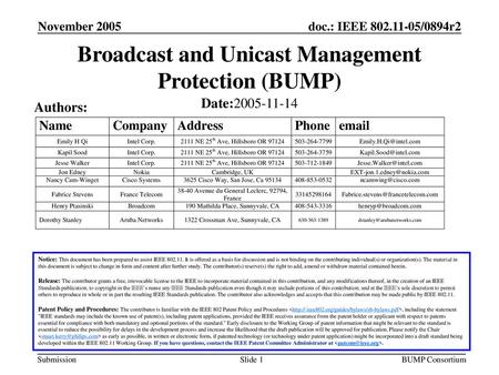 Broadcast and Unicast Management Protection (BUMP)