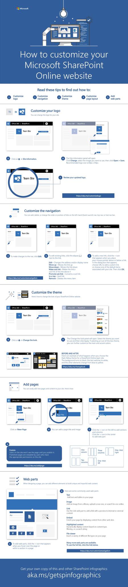 How to customize your Microsoft SharePoint Online website