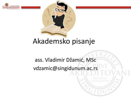 ass. Vladimir Džamić, MSc