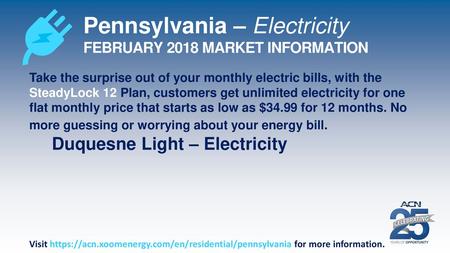 Pennsylvania – Electricity