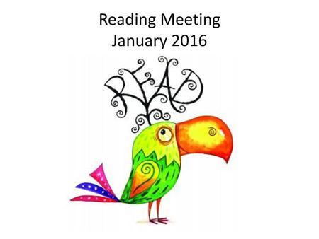 Reading Meeting January 2016