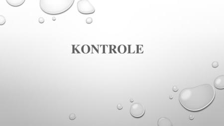 KONTROLE.