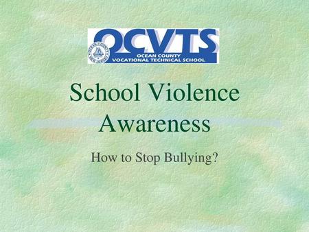 School Violence Awareness