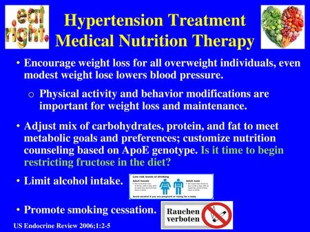 Hypertension Treatment Medical Nutrition Therapy