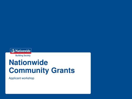 Nationwide Community Grants