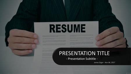 - Presentation Subtitle -