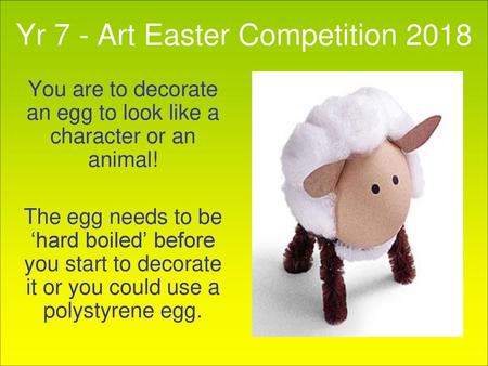 Yr 7 - Art Easter Competition 2018