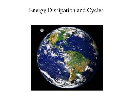 Energy Dissipation and Cycles