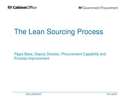 The Lean Sourcing Process