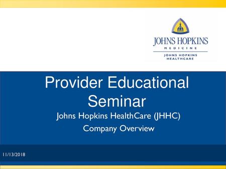 Provider Educational Seminar