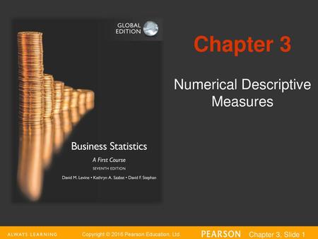 Numerical Descriptive Measures