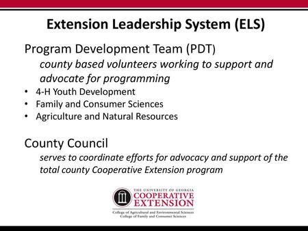 Extension Leadership System (ELS)