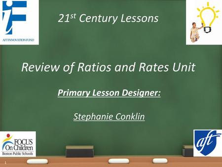 Review of Ratios and Rates Unit