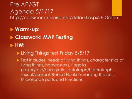 Pre AP/GT Agenda 5/1/17   kleinisd. net/default. aspx