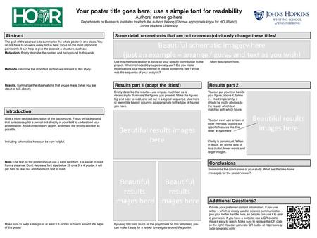 Your poster title goes here; use a simple font for readability