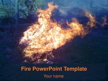 Fire PowerPoint Template