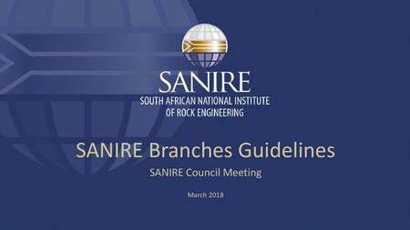 SANIRE Branches Guidelines