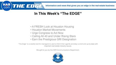 In This Week’s “The EDGE”