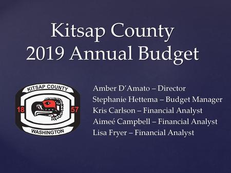 Kitsap County 2019 Annual Budget