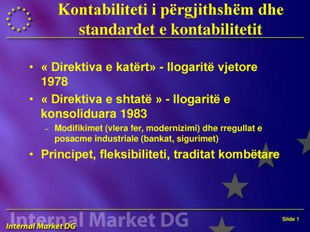 Kontabiliteti i përgjithshëm dhe standardet e kontabilitetit