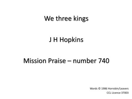 Mission Praise – number 740