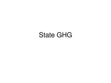 State GHG.