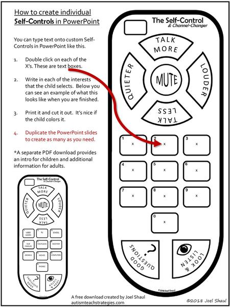 How to create individual Self-Controls in PowerPoint