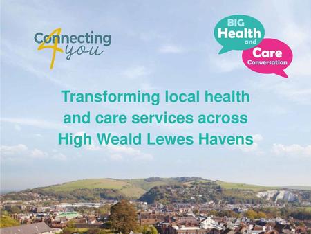 Transforming local health and care services across