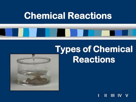 Types of Chemical Reactions