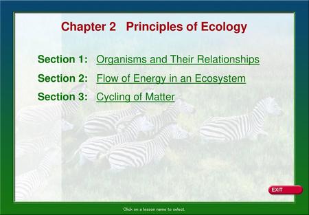 Chapter 2 Principles of Ecology