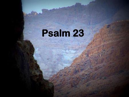 Psalm 23 PowerPoint agtergrond