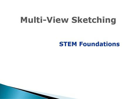 Multi-View Sketching STEM Foundations Multi-View Sketching