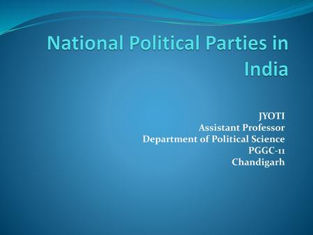 National Political Parties in India