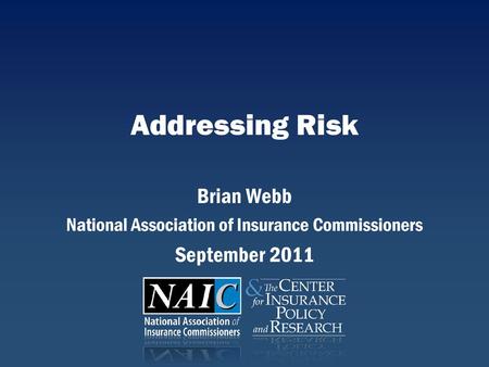 National Association of Insurance Commissioners