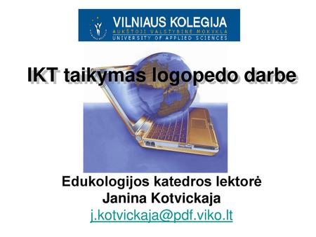 IKT taikymas logopedo darbe