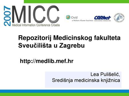 Lea Pulišelić, Središnja medicinska knjižnica