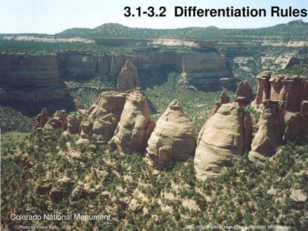 Differentiation Rules