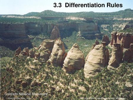 3.3 Differentiation Rules