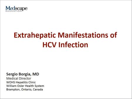 Extrahepatic Manifestations of HCV Infection