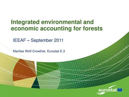 Integrated environmental and economic accounting for forests