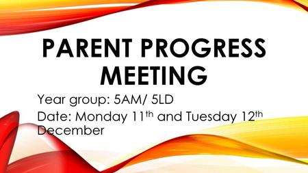 Parent Progress Meeting