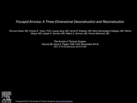 Khurram Owais, MD, Charles E. Taylor, PhD, Luyang Jiang, MD, Kamal R